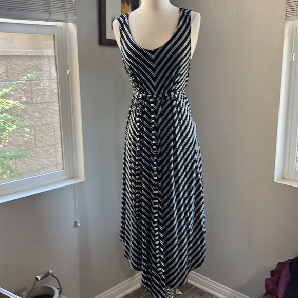 Isabel Maternity by Ingrid & Isabel Dresses & Skirts - Isabel Maternity Black and White Striped dress Sz L